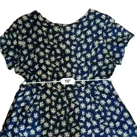 Vintage 90s The Limited Floral Knit Romper Size M - Picture 9 of 10